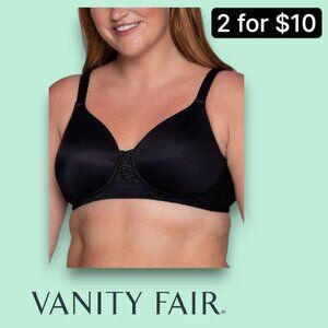 Vanity Fair 40D Soft Cup Lightly Lined Beauty Back Underwire Full Figure Bra